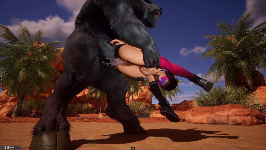 This rage girl definitely partied hard. (Wild life game)