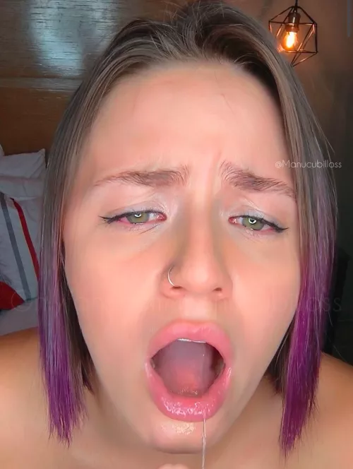 What did I have in my mouth that made my eyes cry?