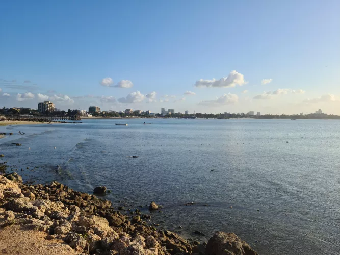 Where earth meets the deep blue