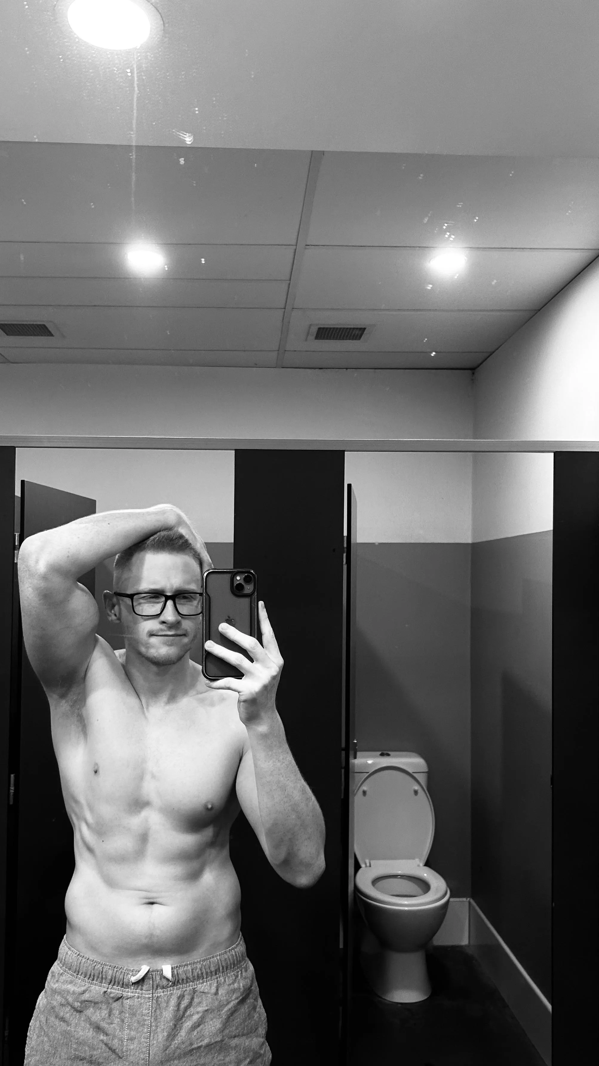 Artsy post gym selfie. Repping Tekken 8 ost still