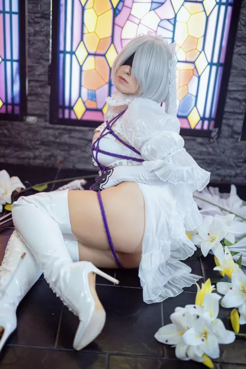 Bride 2B cosplay by Yuna Kairi