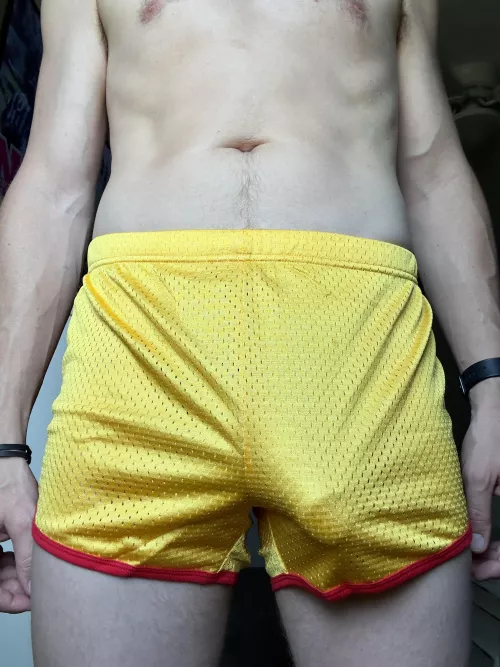 Brush past my at the gym...