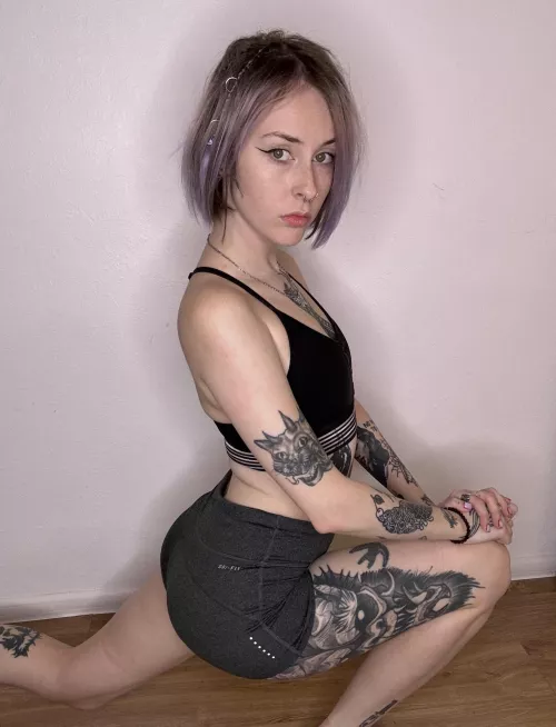 (F) Oh, you've noticed my yoga practices