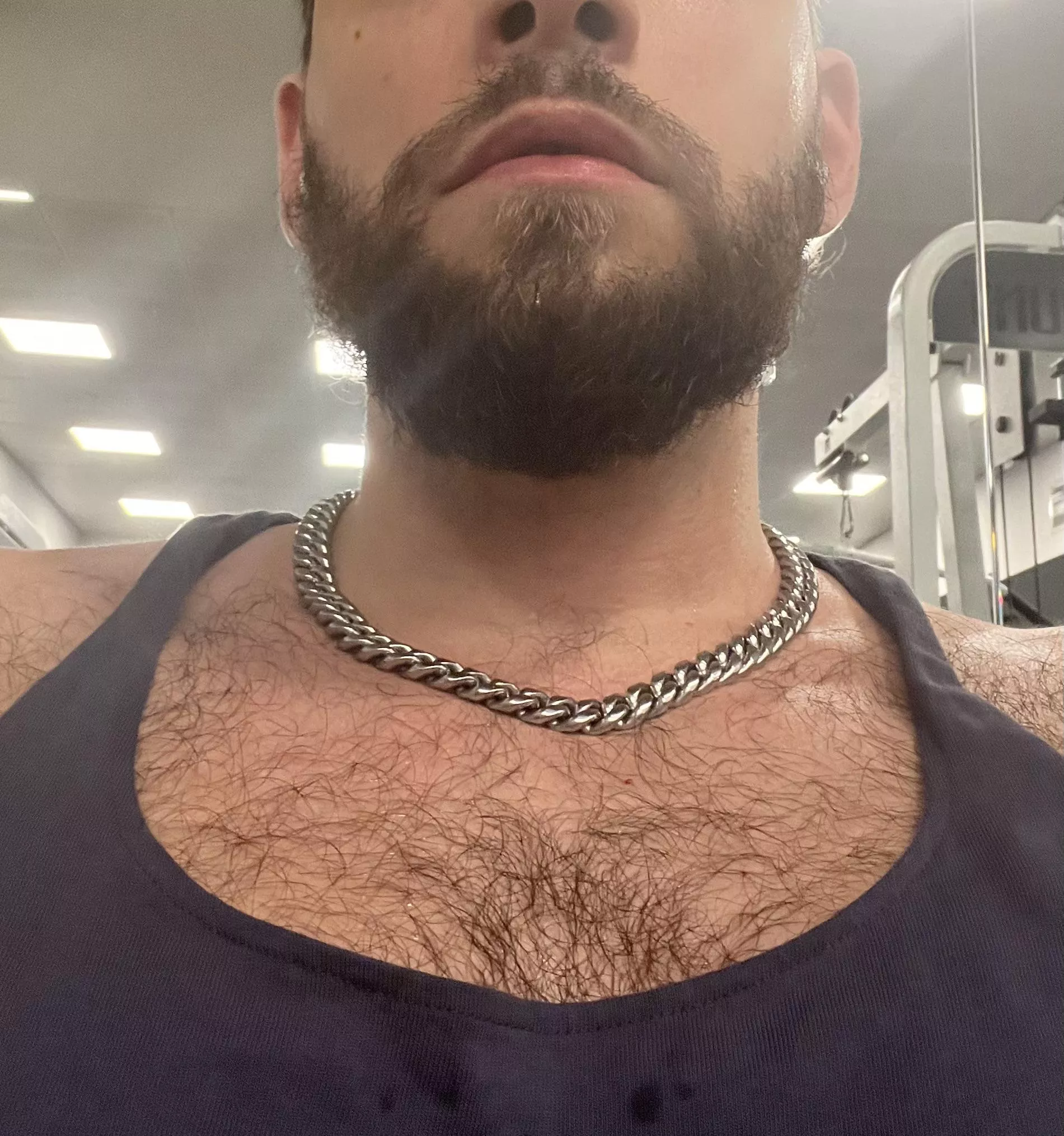 Hairy at the gym