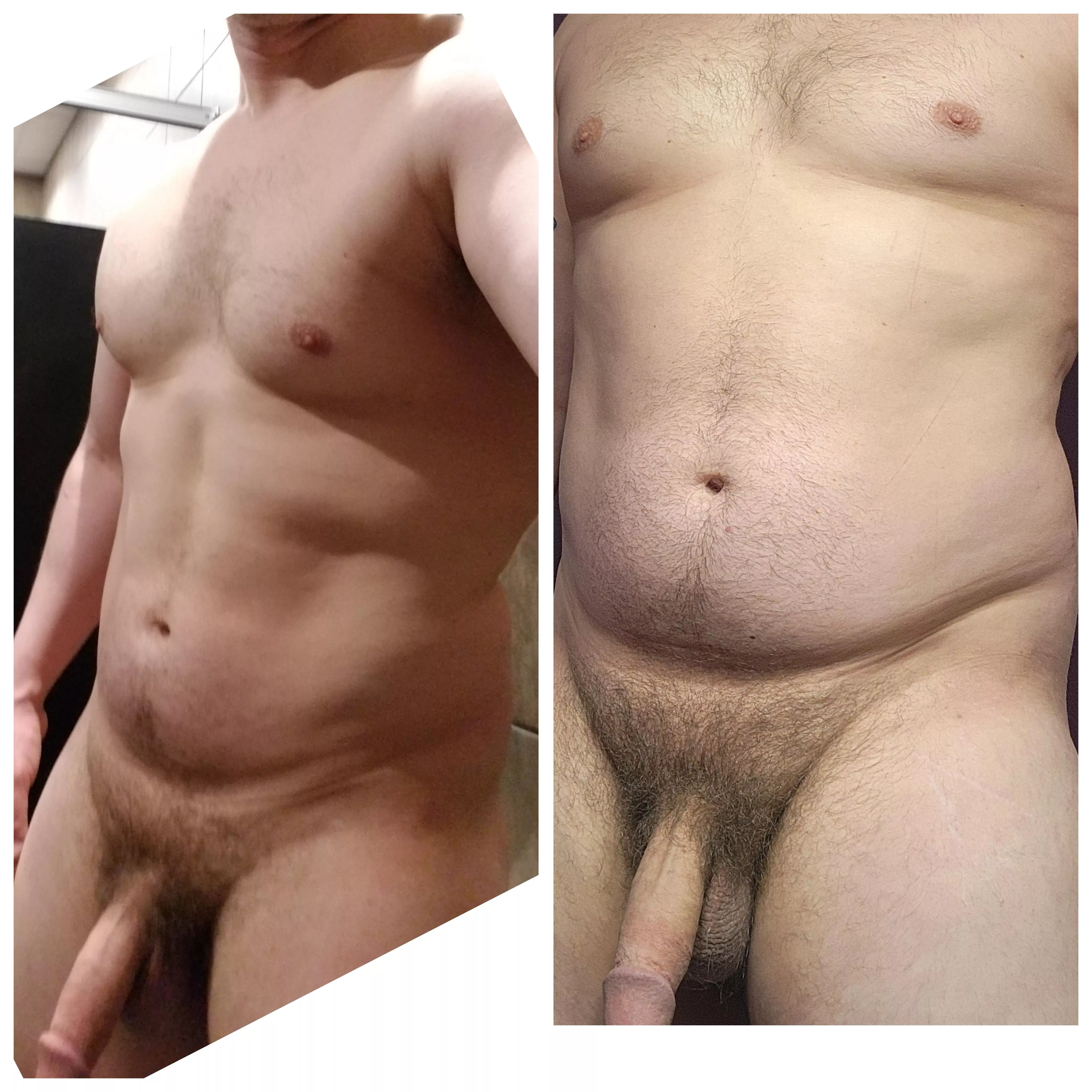 My body before and after weight gain. Is it that bad? (30's)