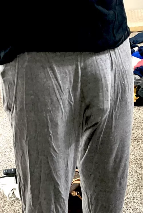 Preferred I flaunt around the house like this when company’s over or cover up? 😈