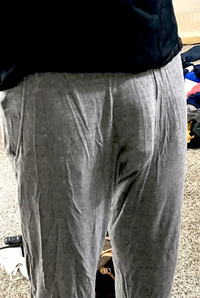 Preferred I flaunt around the house like this when company’s over or cover up? 😈