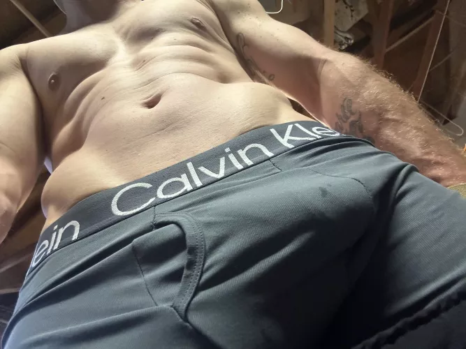 Workout had me worked up . Little pre cum