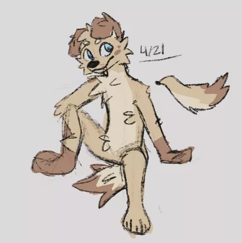 doggo sketch :) (art by me!)
