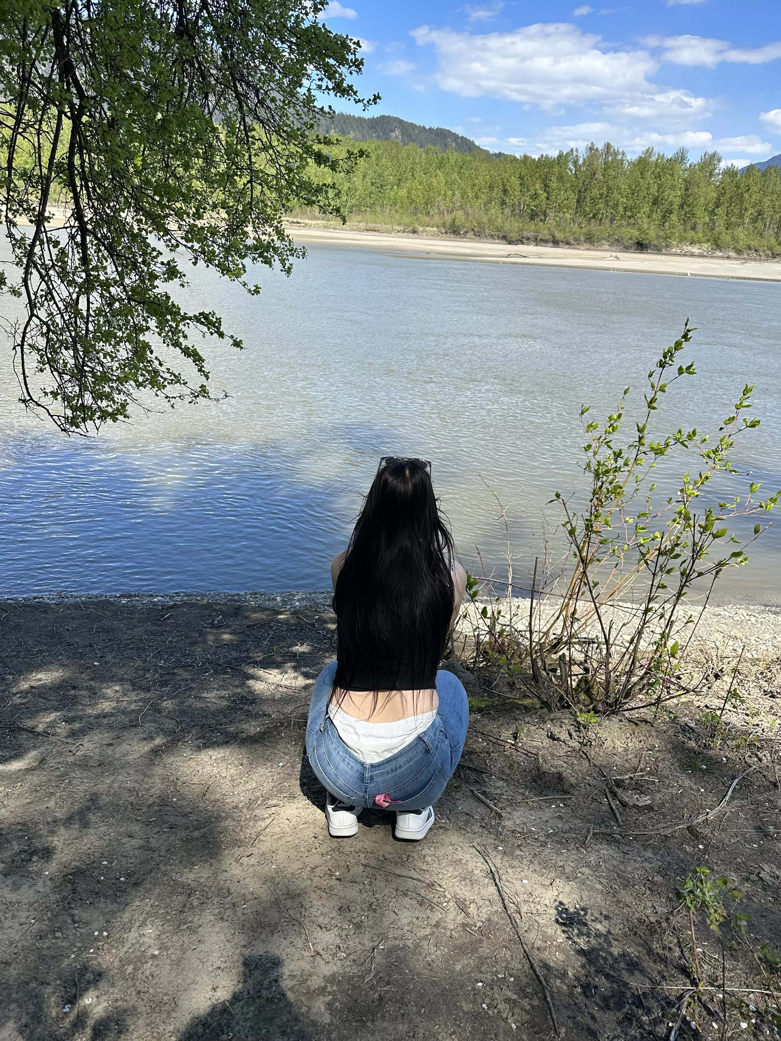 Enjoying the view 🌊🌲