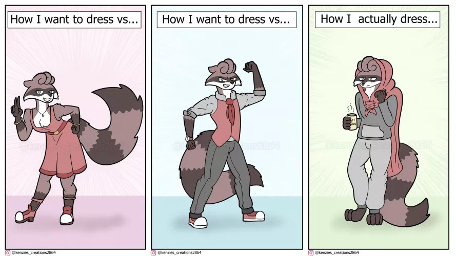 How I dress.. Art by me!