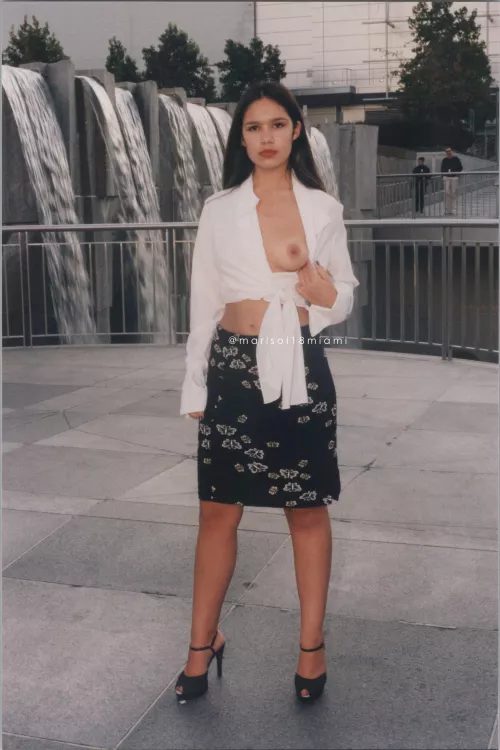 I’m addicted to showing my tits in public