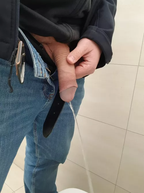 Just taking a piss in a random public restroom