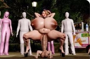 LF color source: 3d, Akali, league of legends, huge breasts, huge penis, huge balls, high heels, squatting, arms behind head, smaller male, midget male, riding, reverse cowgirl position