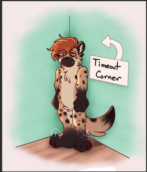 My yeen has been sent to the timeout corner :( (made by koukineon)