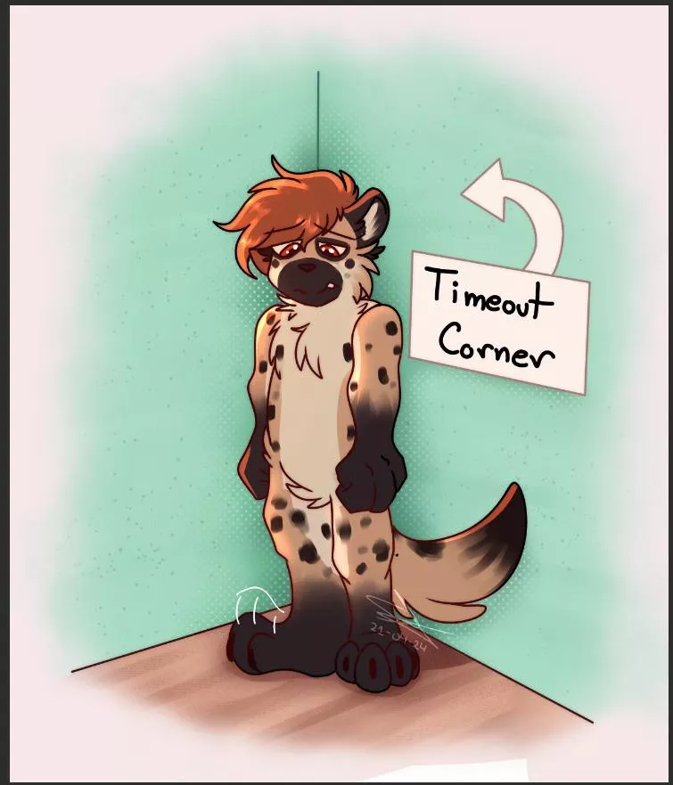 My yeen has been sent to the timeout corner :( (made by koukineon)