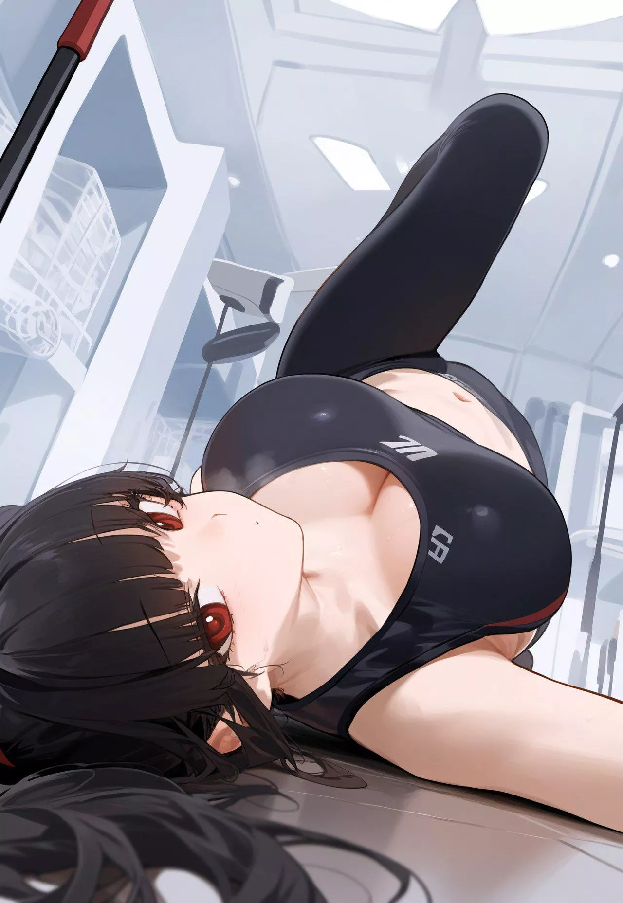 Rio Laying After Exercise [Blue Archive]