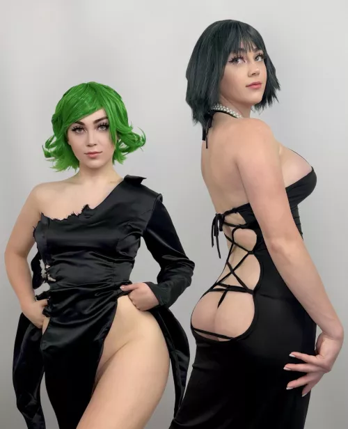 Tatsumaki and Fubuki cosplay by Me