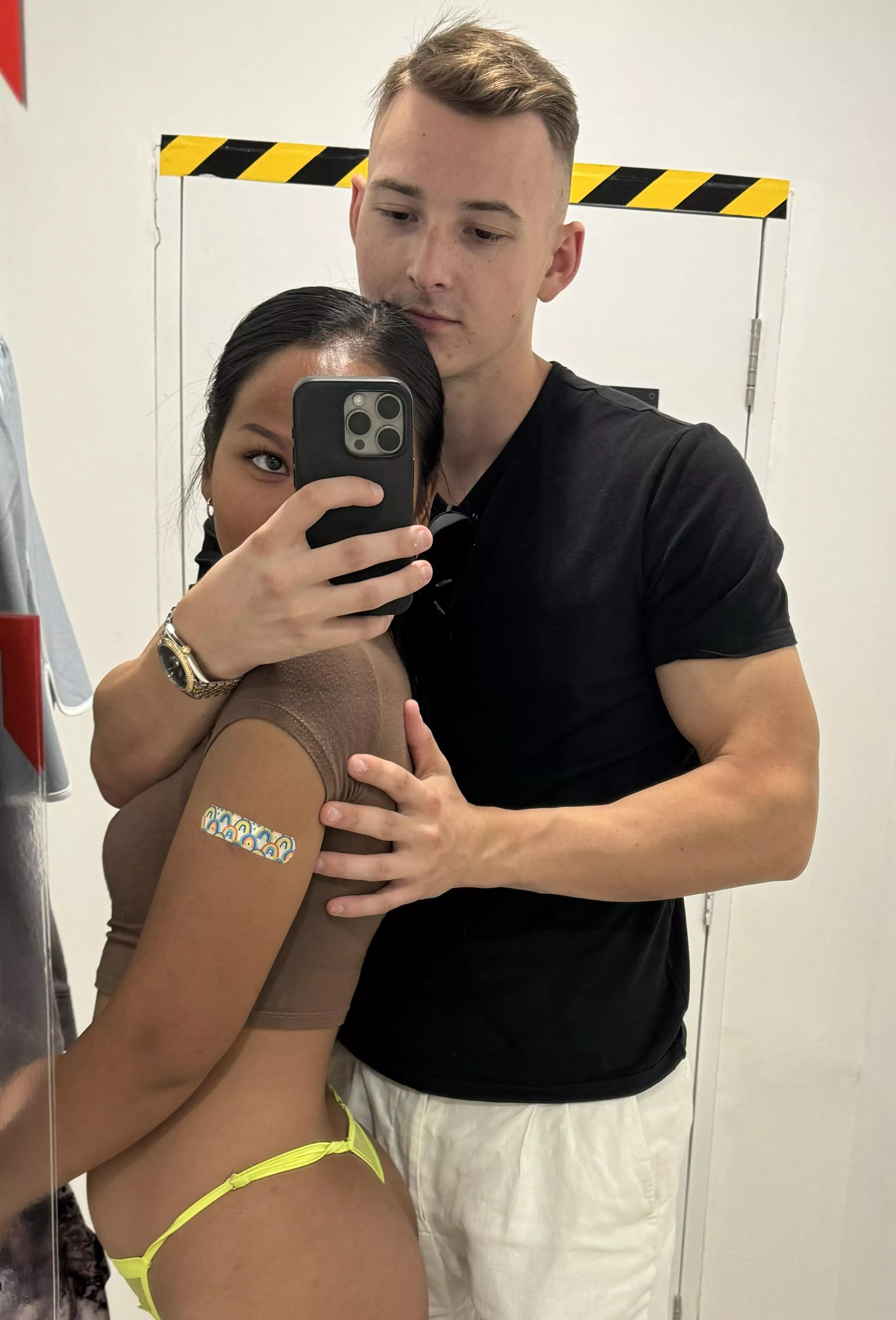 The staff new what we were doing in the dressing room🫣