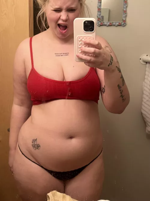 Can’t believe I’m a chubby girl now? 