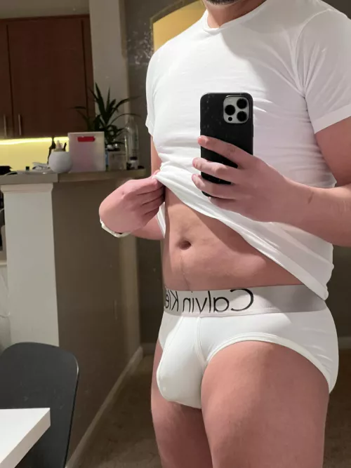 Can’t go wrong with a classic pair of white briefs
