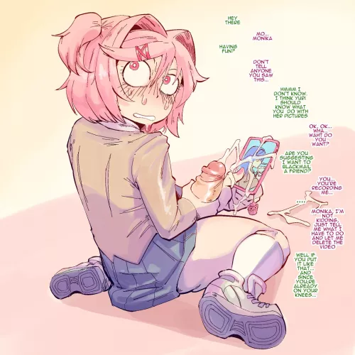 Caught you natsuki, artist (box_chan_)