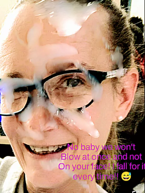 Do all men like to see us covered like this with their facials? Lol