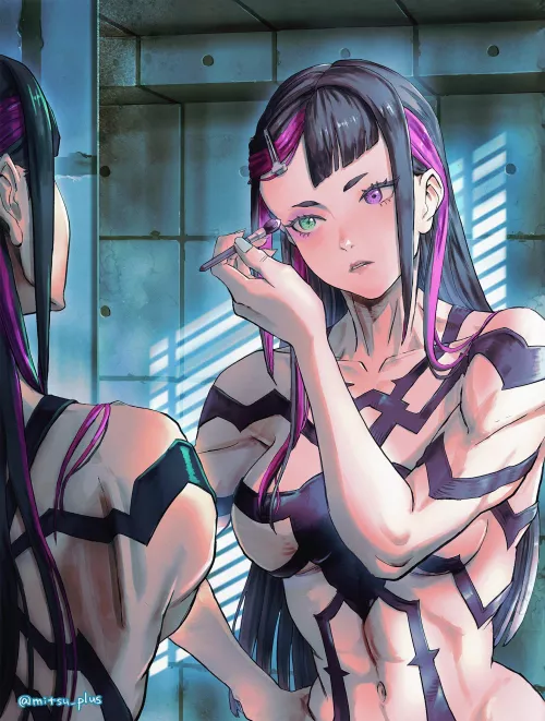 Juri Applying Makeup (Mitsu_plus) [Street Fighter 6]