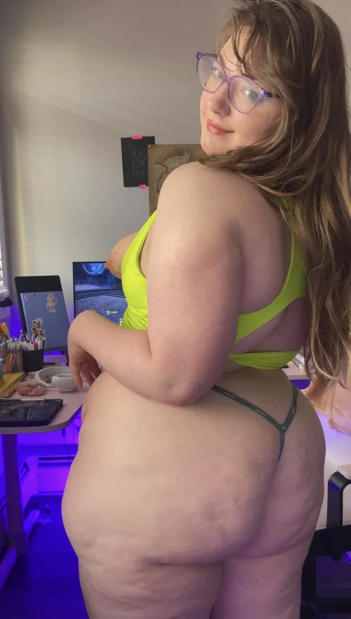 Just trying on a new thong, how does it look?