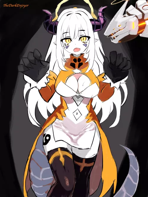 My interpretation of Binah-chan from Blue Archive if she had a human form!