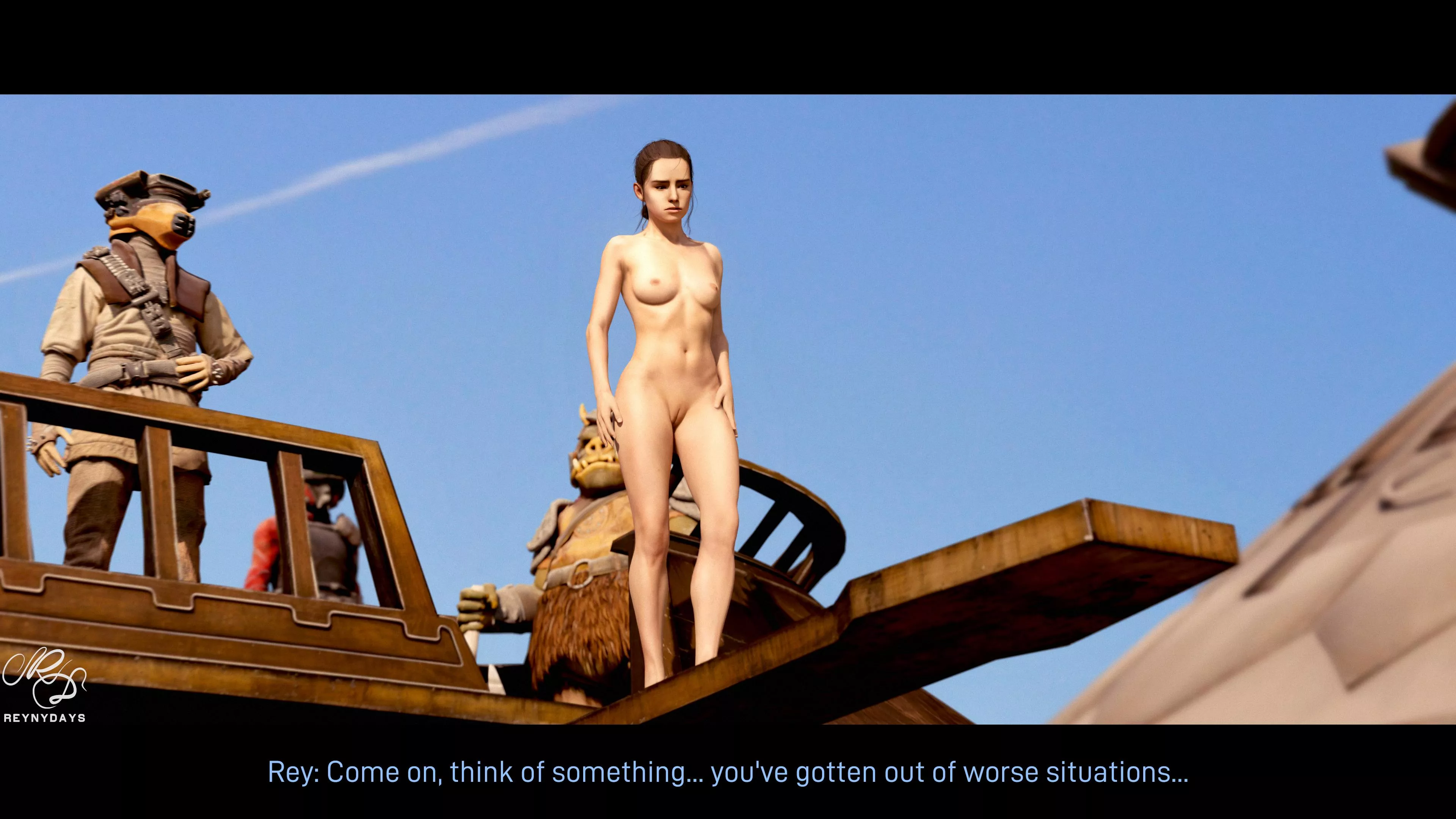 Rey sacrificed to the Sarlacc (Part 1 - more in comments) (ReynyDays)