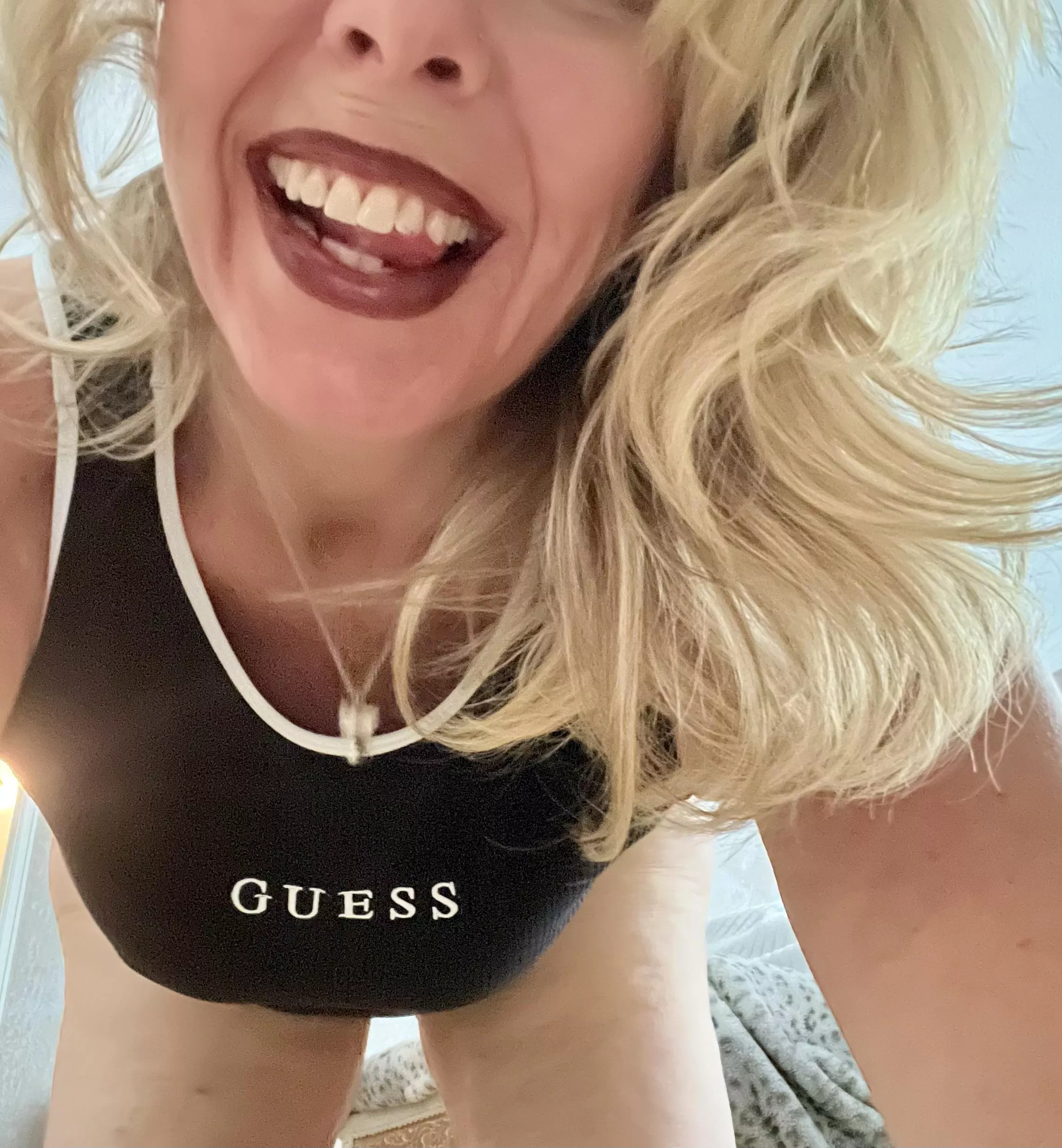 Tall Blonde cum play with me