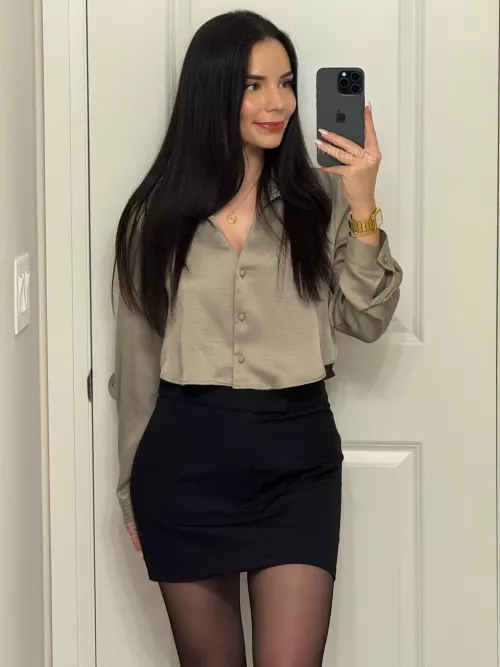 What do you think of my work outfit?