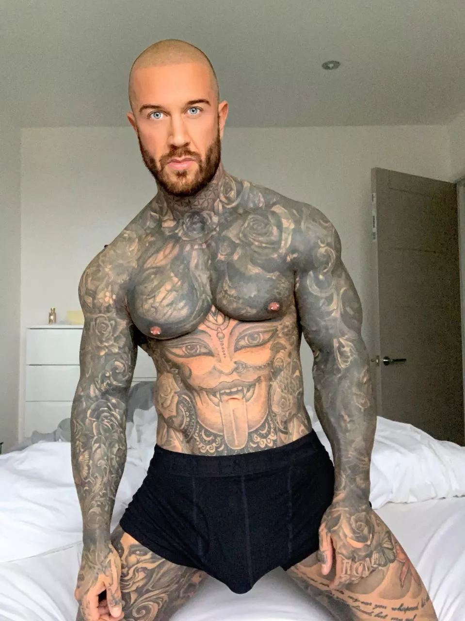 What you doing if I walk around the house with my new boxer shorts? 