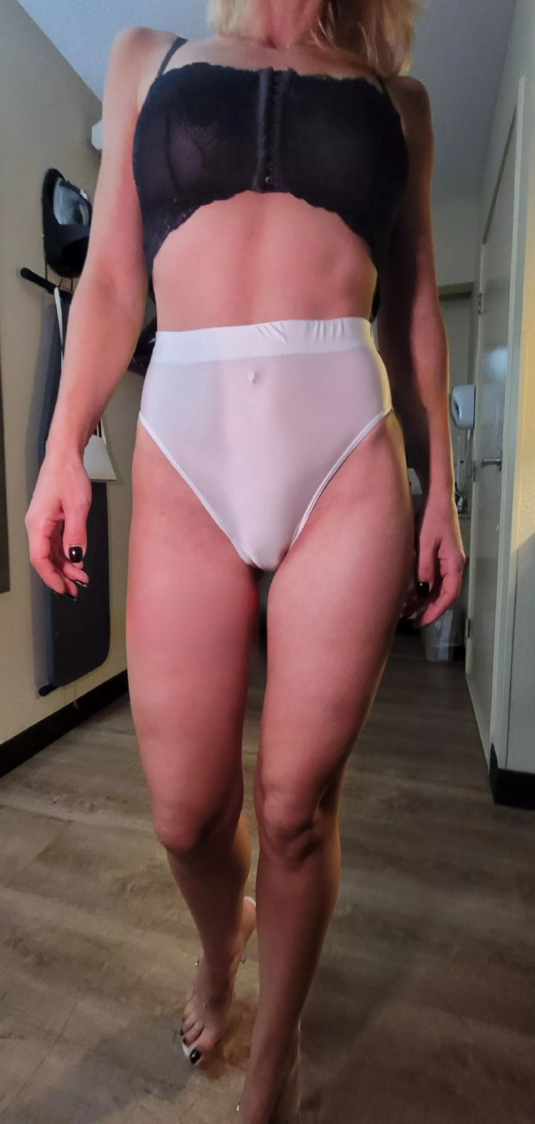 white satin panty goodness