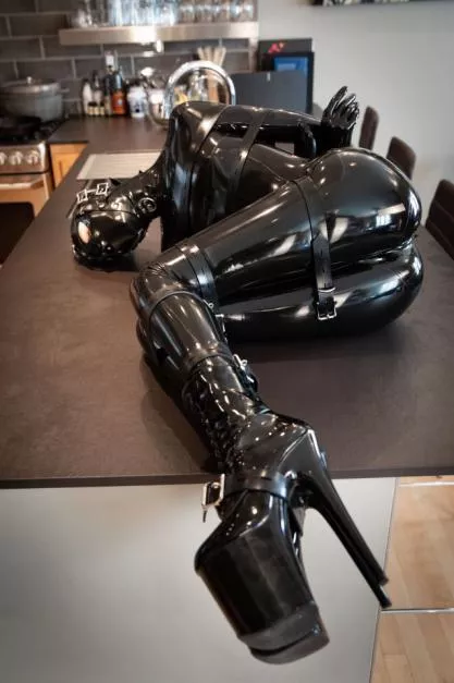 Belted Tight Down to Her Heels