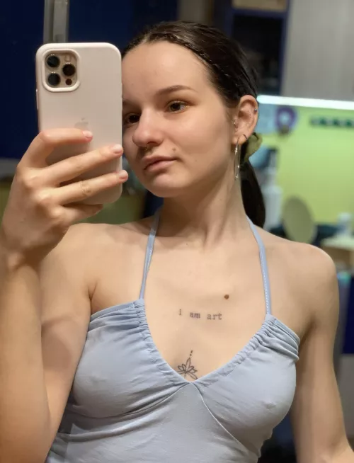 I like to take selfies for my guys