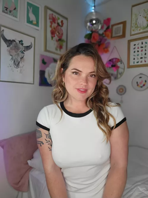 I love wearing a modest outfit that just shows a little nip