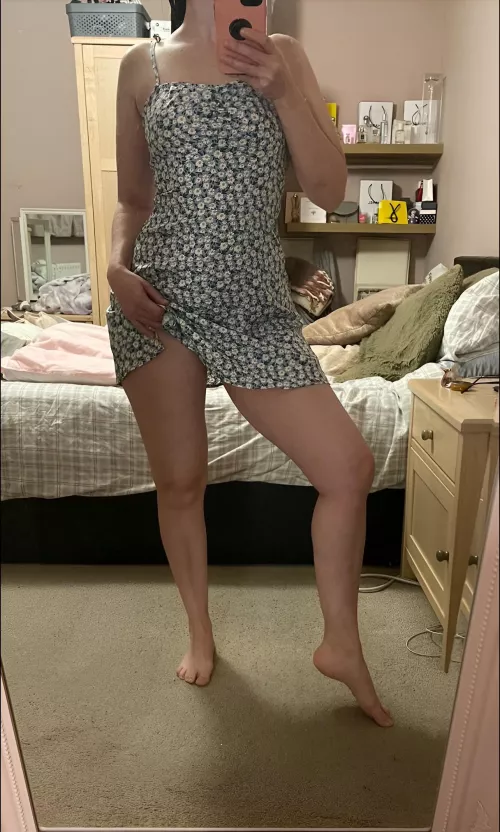 Just legs and a cute little sundress