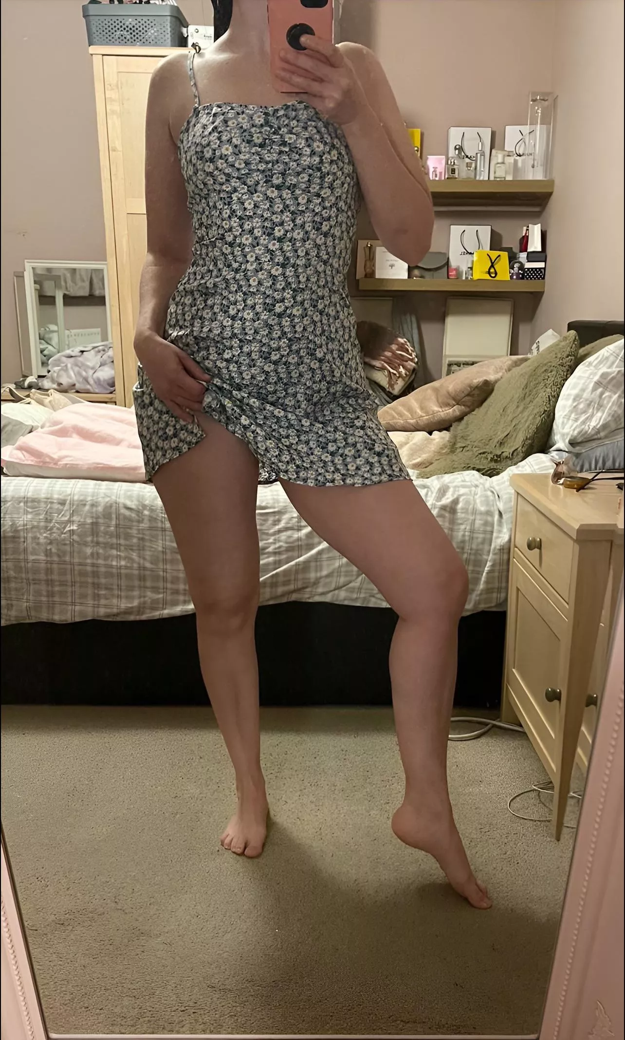 Just legs and a cute little sundress