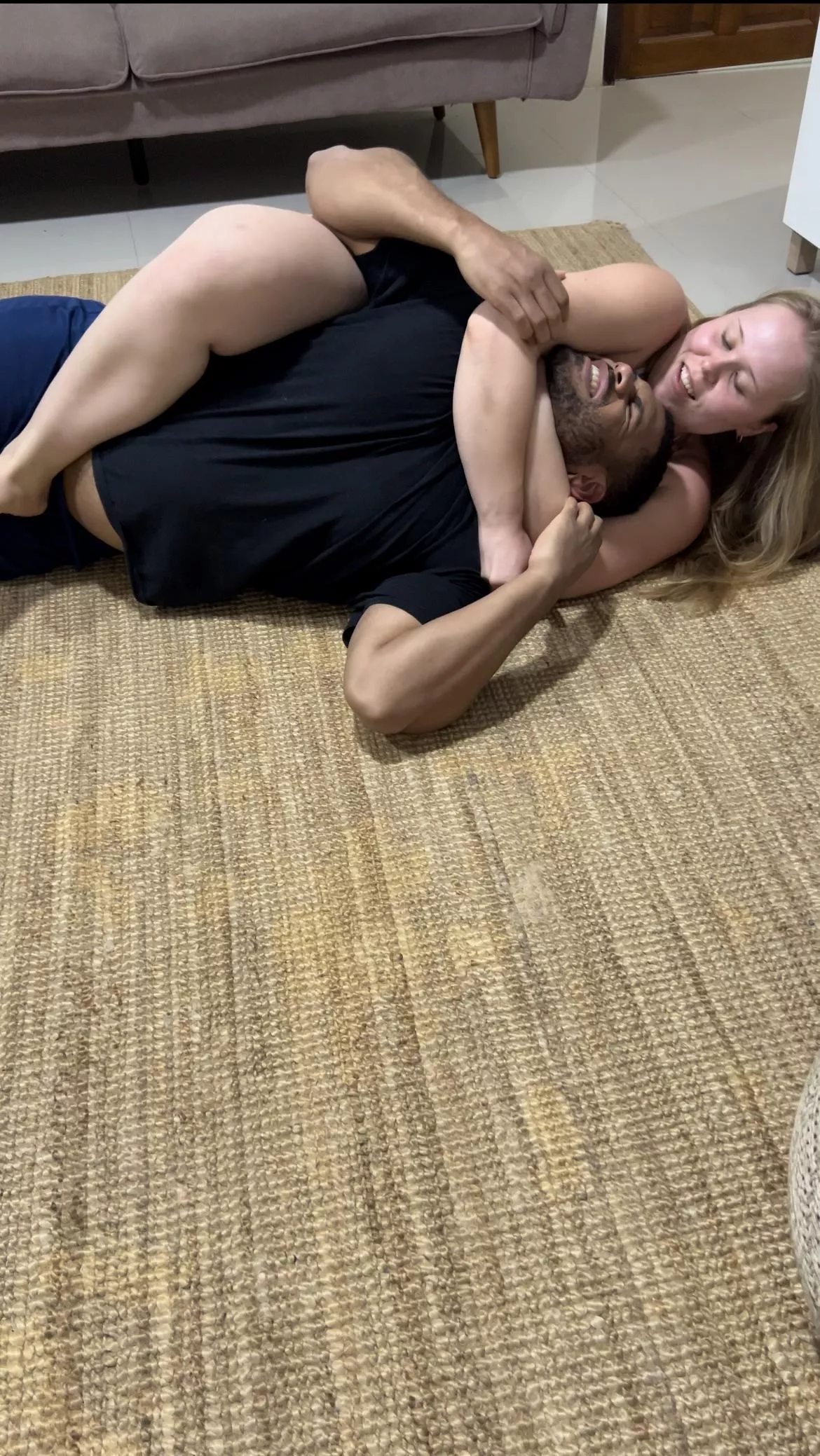 Mixed wrestling turned into a sexfight