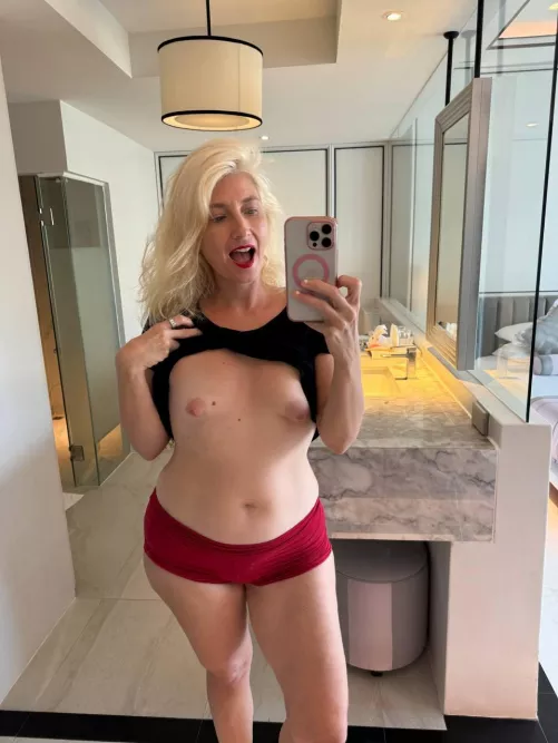 You asked for a flat MILF from room service, I'm here