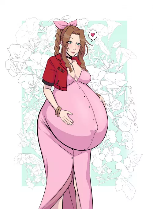 Aerith's babies are as gentle as their mother (@mikazonn)