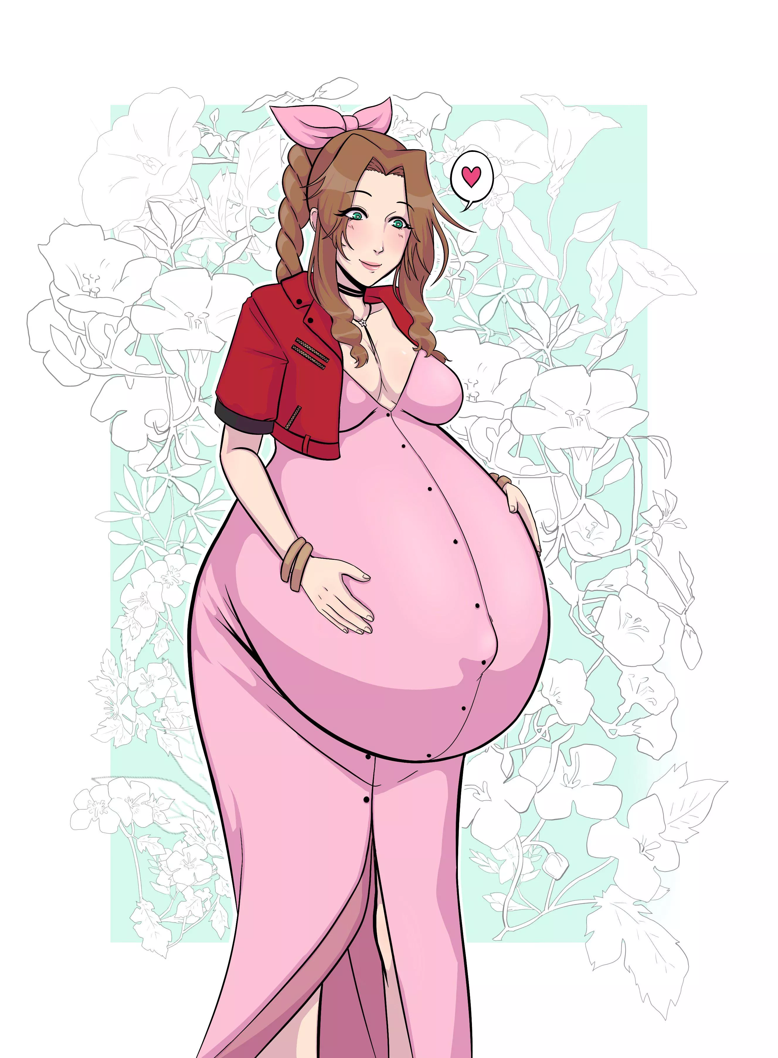 Aerith's babies are as gentle as their mother (@mikazonn)
