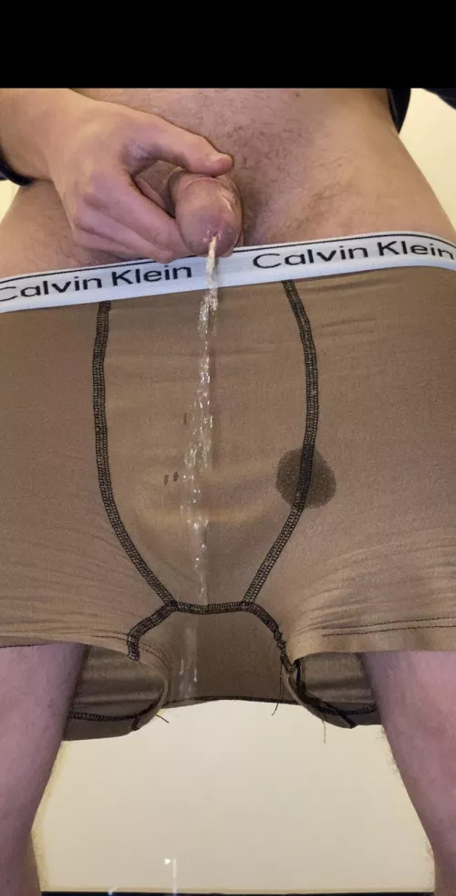 Finally made it to the toilet after already having an accident 🤭💦