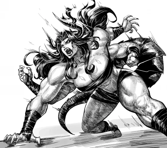 Four armed lady (@1509Virgoart)