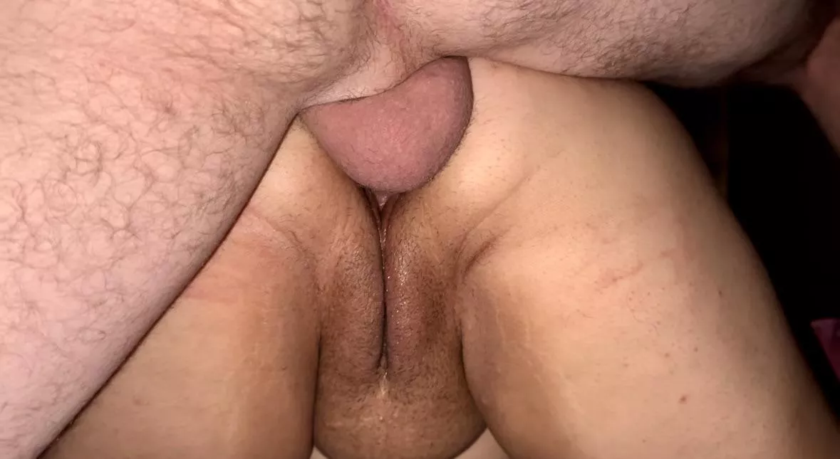His wife’s favorite point of view 😈 Her husband balls deep in his gfs holes