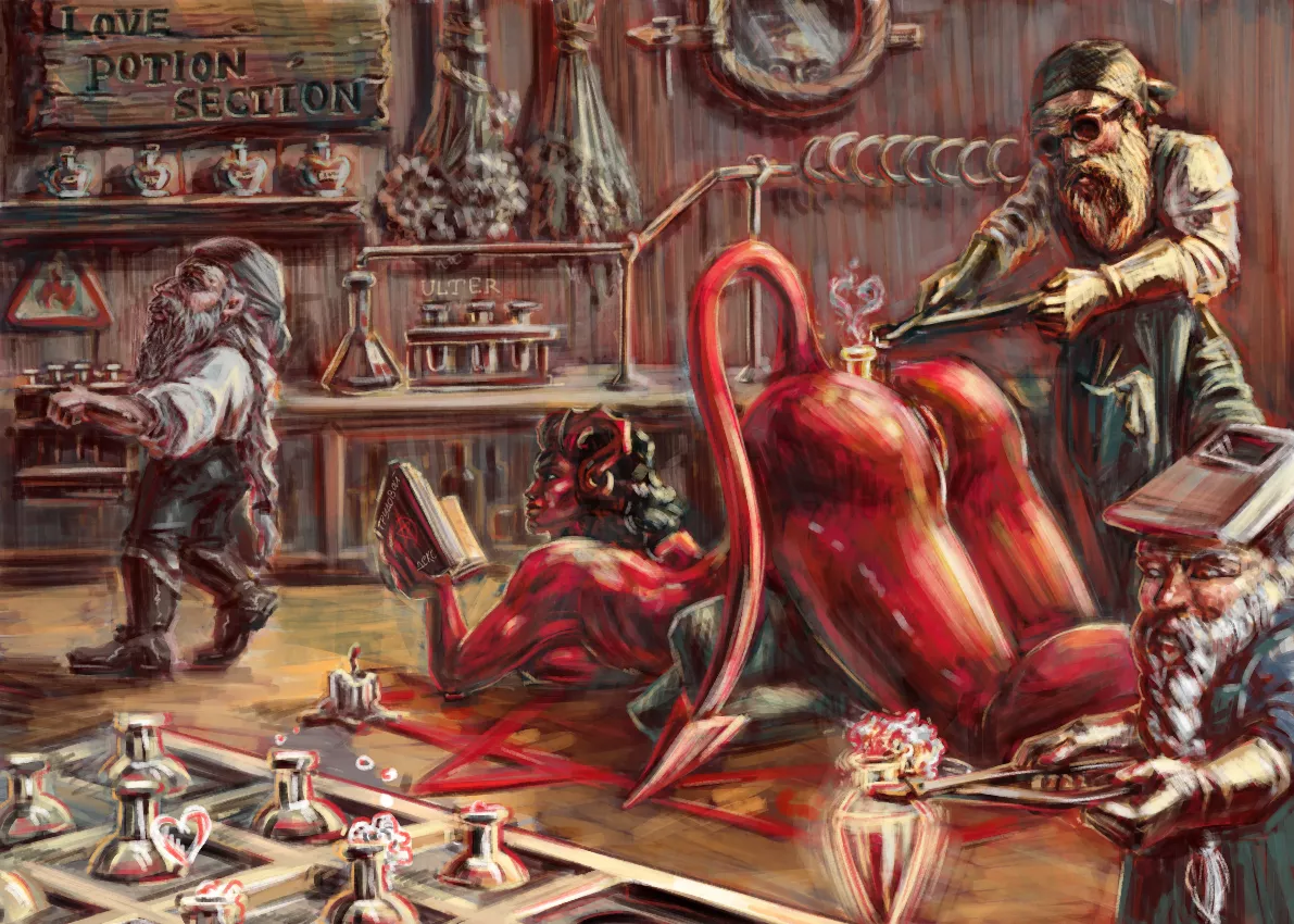 Hot Alchemy. Ever thought how love potions are brewed? [by Ulter]