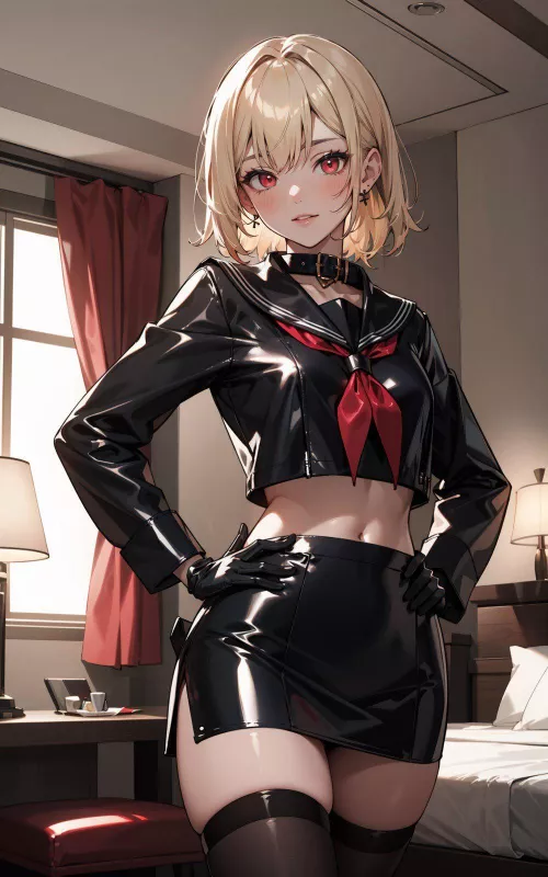 Latex Sailor Uniform 