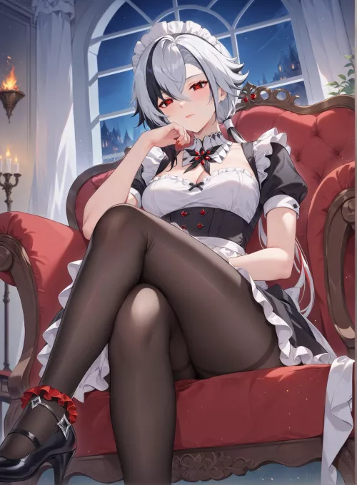 Maid Arlecchino [Genshin Impact]